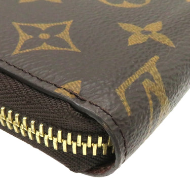 ルイヴィトン LOUIS VUITTON ジッピーウォレット M42616 ブラウン モノグラムキャンバス 長財布 ゴールド金具 茶 ラウンドファスナー