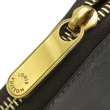 ルイヴィトン LOUIS VUITTON ジッピーウォレット M42616 ブラウン モノグラムキャンバス 長財布 ゴールド金具 茶 ラウンドファスナー