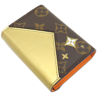 ルイヴィトン LOUIS VUITTON エテュイカルト アルセーヌ GI0781 モノグラム×ゴールド モノグラムキャンバス レザー 小物 ゴールド金具 茶 金 ヴィヴィエンヌ トランプケース