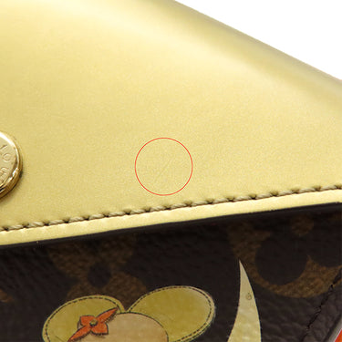 ルイヴィトン LOUIS VUITTON エテュイカルト アルセーヌ GI0781 モノグラム×ゴールド モノグラムキャンバス レザー 小物 ゴールド金具 茶 金 ヴィヴィエンヌ トランプケース