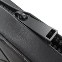 ボッテガヴェネタ BOTTEGA VENETA マキシ イントレチャート ブラック レザー ポーチ マットブラック金具 黒 セカンドバッグ トラベルポーチ