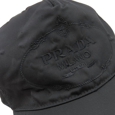 プラダ PRADA ベースボール 2HC179 ブラック ナイロン 14039 キャップ 帽子 黒