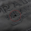 プラダ PRADA ベースボール 2HC179 ブラック ナイロン 14039 キャップ 帽子 黒