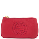 グッチ GUCCI ソーホー フリンジ 354358 レッド×ゴールド レザー コインケース ゴールド金具 赤 キーフック付き
