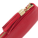 グッチ GUCCI ソーホー フリンジ 354358 レッド×ゴールド レザー コインケース ゴールド金具 赤 キーフック付き