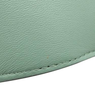 フェンディ FENDI バゲット マイクロ トライフォールド グリーン系 レザー 三つ折り財布 ゴールド金具