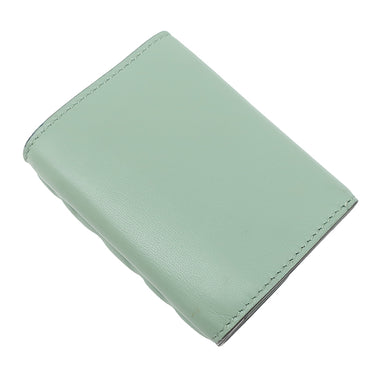 フェンディ FENDI バゲット マイクロ トライフォールド グリーン系 レザー 三つ折り財布 ゴールド金具