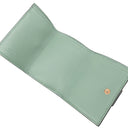 フェンディ FENDI バゲット マイクロ トライフォールド グリーン系 レザー 三つ折り財布 ゴールド金具