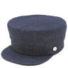 エルメス HERMES カブール クリケティス インディゴ コットン 13207 キャスケット シルバー金具 デニム 帽子