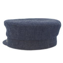 エルメス HERMES カブール クリケティス インディゴ コットン 13207 キャスケット シルバー金具 デニム 帽子