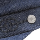 エルメス HERMES カブール クリケティス インディゴ コットン 13207 キャスケット シルバー金具 デニム 帽子