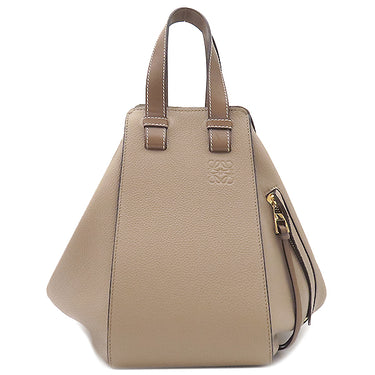ロエベ LOEWE ハンモックバッグ スモール サンド ソフトカーフスキン 2WAYバッグ ゴールド金具 グレージュ ハンドバッグ ショルダーバッグ