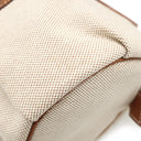 エルメス HERMES ポロションマドモアゼル ナチュラル×フォーブ トワルアッシュ ヴォーバレニア ハンドバッグ シルバー金具 筒型