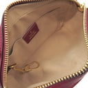 グッチ GUCCI ドラえもんコラボ ミニバッグ 647784 ブラウン×レッド GGスプリームキャンバス ショルダーバッグ ゴールド金具 茶 赤