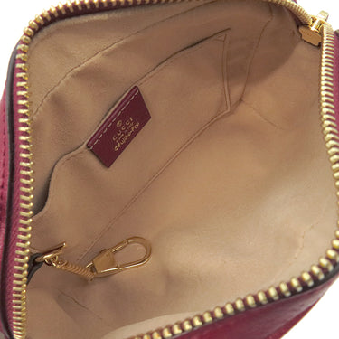 グッチ GUCCI ドラえもんコラボ ミニバッグ 647784 ブラウン×レッド GGスプリームキャンバス ショルダーバッグ ゴールド金具 茶 赤