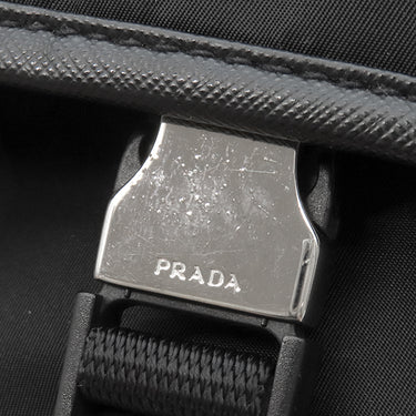 プラダ PRADA 三角ロゴ ショルダ― NERO ナイロン ショルダーバッグ シルバー金具 黒 斜め掛け