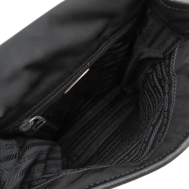 プラダ PRADA 三角ロゴ ショルダ― NERO ナイロン ショルダーバッグ シルバー金具 黒 斜め掛け