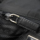 プラダ PRADA 三角ロゴ ショルダ― NERO ナイロン ショルダーバッグ シルバー金具 黒 斜め掛け