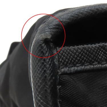 プラダ PRADA 三角ロゴ ショルダ― NERO ナイロン ショルダーバッグ シルバー金具 黒 斜め掛け