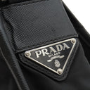 プラダ PRADA 三角ロゴ ショルダ― NERO ナイロン ショルダーバッグ シルバー金具 黒 斜め掛け