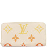 ルイヴィトン LOUIS VUITTON LV グラディエント ジッピーウォレット M82206 サフラン×ホワイト モノグラムアンプラント 長財布 ゴールド金具 ラウンドファスナー グラデーション