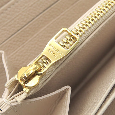 ルイヴィトン LOUIS VUITTON LV グラディエント ジッピーウォレット M82206 サフラン×ホワイト モノグラムアンプラント 長財布 ゴールド金具 ラウンドファスナー グラデーション