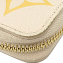 ルイヴィトン LOUIS VUITTON LV グラディエント ジッピーウォレット M82206 サフラン×ホワイト モノグラムアンプラント 長財布 ゴールド金具 ラウンドファスナー グラデーション