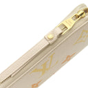 ルイヴィトン LOUIS VUITTON LV グラディエント ジッピーウォレット M82206 サフラン×ホワイト モノグラムアンプラント 長財布 ゴールド金具 ラウンドファスナー グラデーション