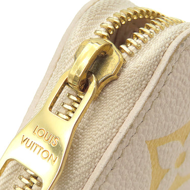 ルイヴィトン LOUIS VUITTON LV グラディエント ジッピーウォレット M82206 サフラン×ホワイト モノグラムアンプラント 長財布 ゴールド金具 ラウンドファスナー グラデーション