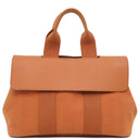 エルメス HERMES ヴァルパライソ PM ポティロン トワルシェブロン スイフト ハンドバッグ シルバー金具 オレンジ系