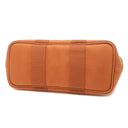 エルメス HERMES ヴァルパライソ PM ポティロン トワルシェブロン スイフト ハンドバッグ シルバー金具 オレンジ系