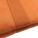 エルメス HERMES ヴァルパライソ PM ポティロン トワルシェブロン スイフト ハンドバッグ シルバー金具 オレンジ系