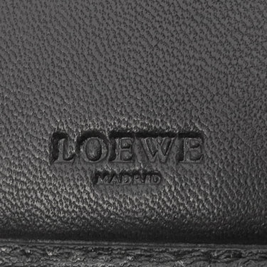 ロエベ LOEWE アナグラム ブラック レザー 二つ折り財布 黒 カード入れ 札入れ
