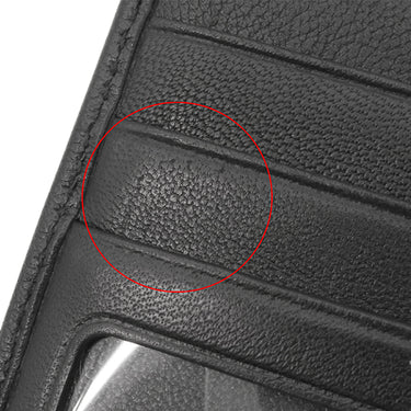 ロエベ LOEWE アナグラム ブラック レザー 二つ折り財布 黒 カード入れ 札入れ