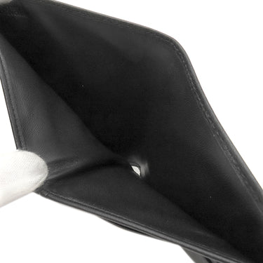 ロエベ LOEWE アナグラム ブラック レザー 二つ折り財布 黒 カード入れ 札入れ