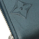ルイヴィトン LOUIS VUITTON ムーノグラム ジッピー コインパース M81860 スティールブルー カーフレザー コインケース シルバー金具