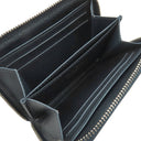 ルイヴィトン LOUIS VUITTON ムーノグラム ジッピー コインパース M81860 スティールブルー カーフレザー コインケース シルバー金具