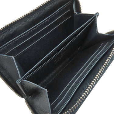 ルイヴィトン LOUIS VUITTON ムーノグラム ジッピー コインパース M81860 スティールブルー カーフレザー コインケース シルバー金具