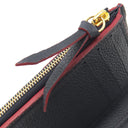 ルイヴィトン LOUIS VUITTON ポルトフォイユ ヴィクトリーヌ M64577 マリーヌルージュ モノグラムアンプラント 三つ折り財布 ゴールド金具 紺 赤 コンパクトウォレット