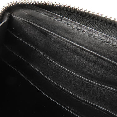 ベルルッティ BERLUTI イタウバ スクリットレザー ロングジップ ウォレット ブラウン レザー 長財布 シルバー金具 茶 カリグラフィ