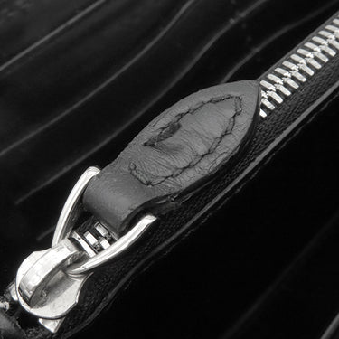 ベルルッティ BERLUTI イタウバ スクリットレザー ロングジップ ウォレット ブラウン レザー 長財布 シルバー金具 茶 カリグラフィ