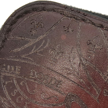 ベルルッティ BERLUTI イタウバ スクリットレザー ロングジップ ウォレット ブラウン レザー 長財布 シルバー金具 茶 カリグラフィ