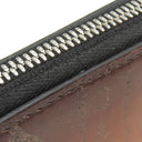 ベルルッティ BERLUTI イタウバ スクリットレザー ロングジップ ウォレット ブラウン レザー 長財布 シルバー金具 茶 カリグラフィ
