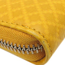 グッチ GUCCI ディアマンテ 307990 イエロー レザー 長財布 シルバー金具 黄色 ラウンドジップ