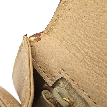 グッチ GUCCI バンブー 1947 ベージュ レザー 2WAYバッグ ゴールド金具 トップハンドルバッグ