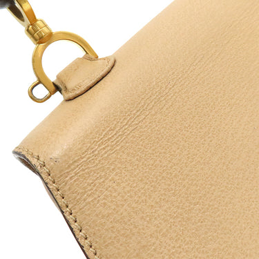 グッチ GUCCI バンブー 1947 ベージュ レザー 2WAYバッグ ゴールド金具 トップハンドルバッグ