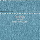 エルメス HERMES コンスタンス トゥーゴー ブルージーン エバーカラー 長財布 シルバー金具 青