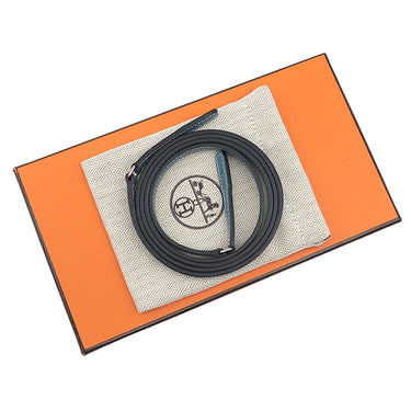 エルメス HERMES コンスタンス トゥーゴー ブルージーン エバーカラー 長財布 シルバー金具 青