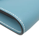 エルメス HERMES コンスタンス トゥーゴー ブルージーン エバーカラー 長財布 シルバー金具 青