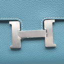 エルメス HERMES コンスタンス トゥーゴー ブルージーン エバーカラー 長財布 シルバー金具 青